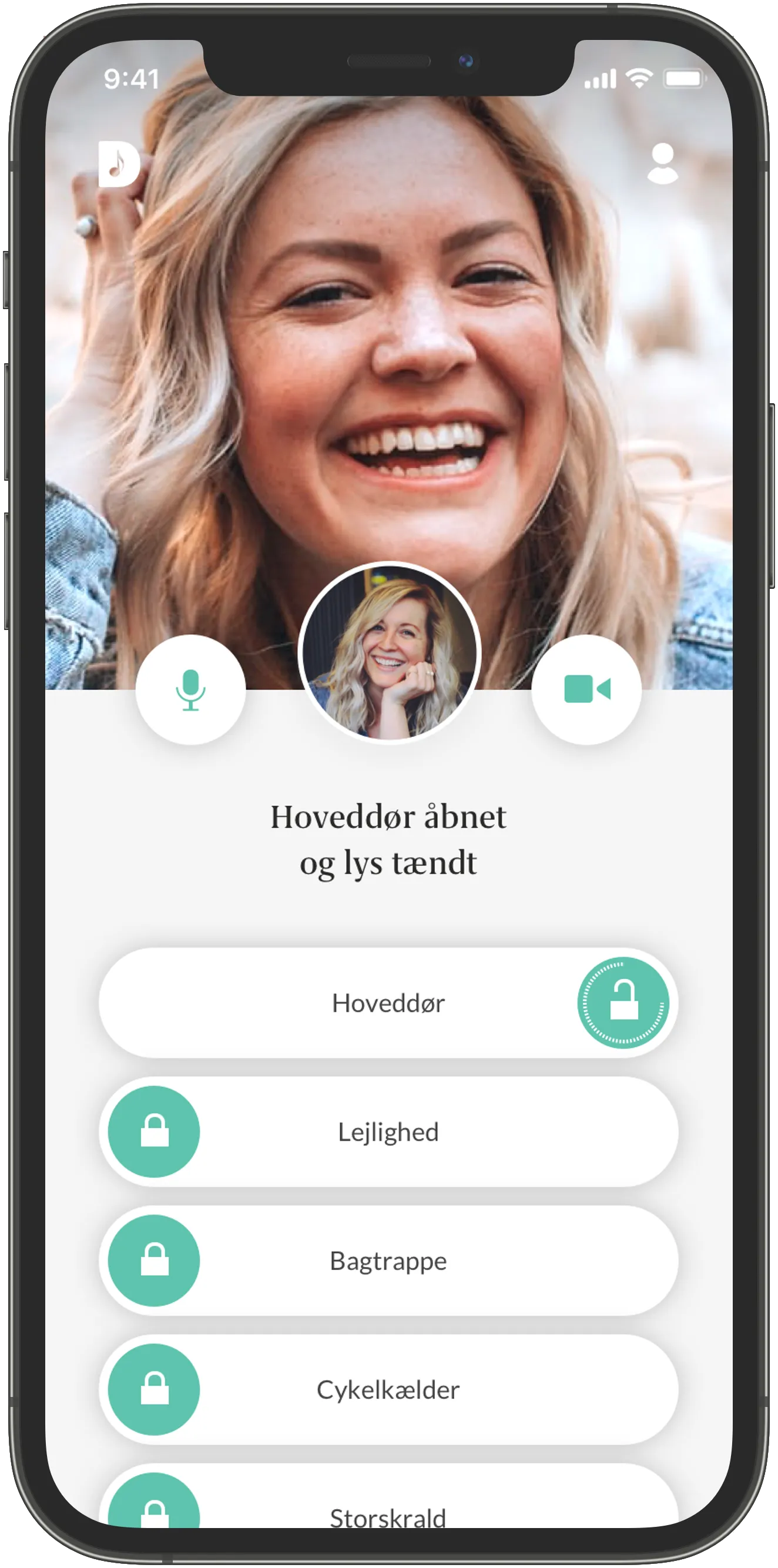 DoorDing resident app on phone